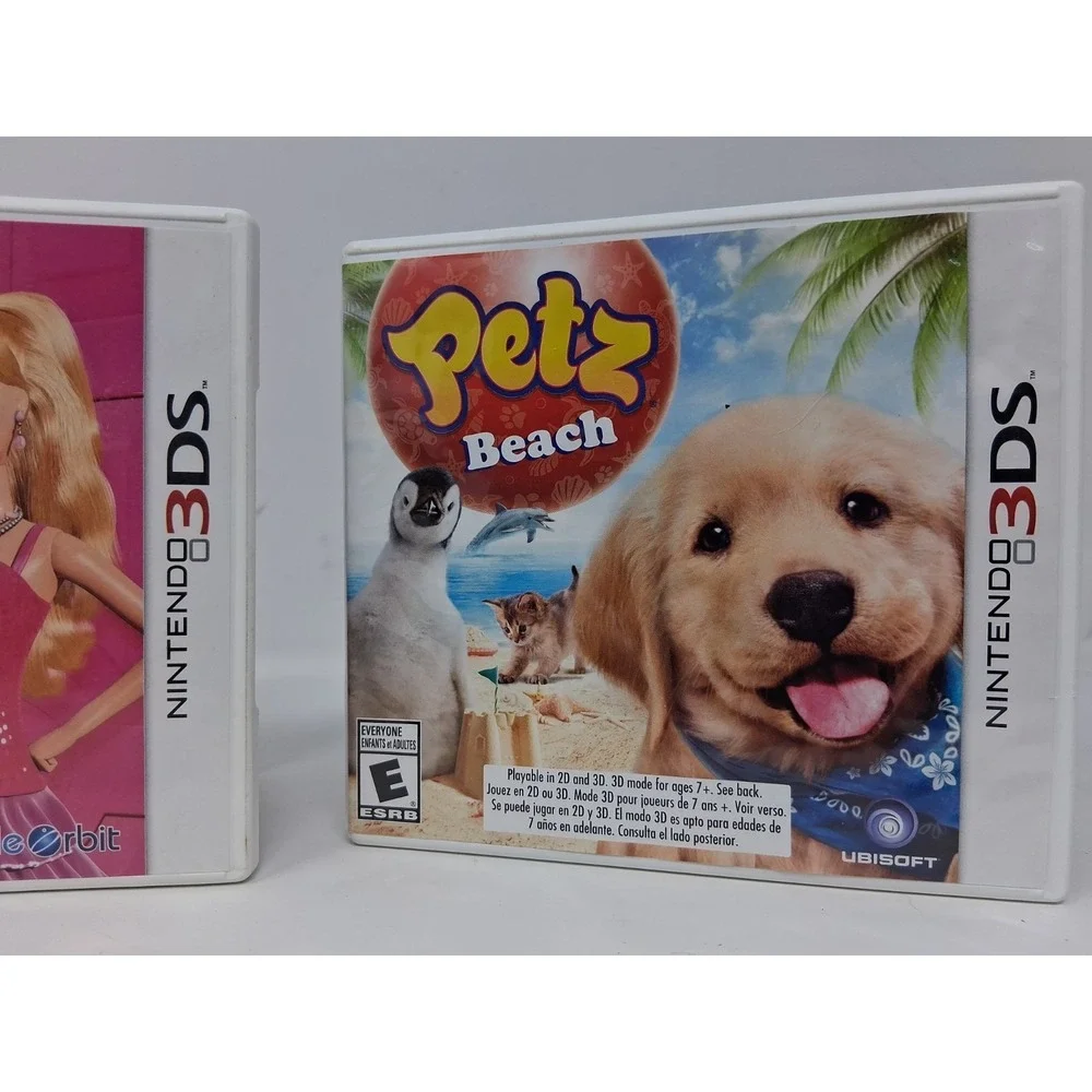 Lot 2~ Nintendo 3DS Games Petz Beach/Barbie Dreamhouse Party. CIB  Q